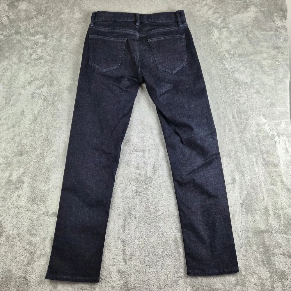 Banana Republic Selvedge Jeans Mens 29x30 Blue Denim Dark Wash Straight Stretch